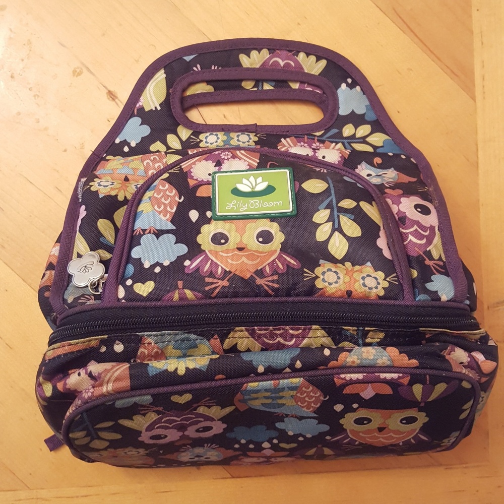 Owl Lunch Bag with Multiple  Compartments